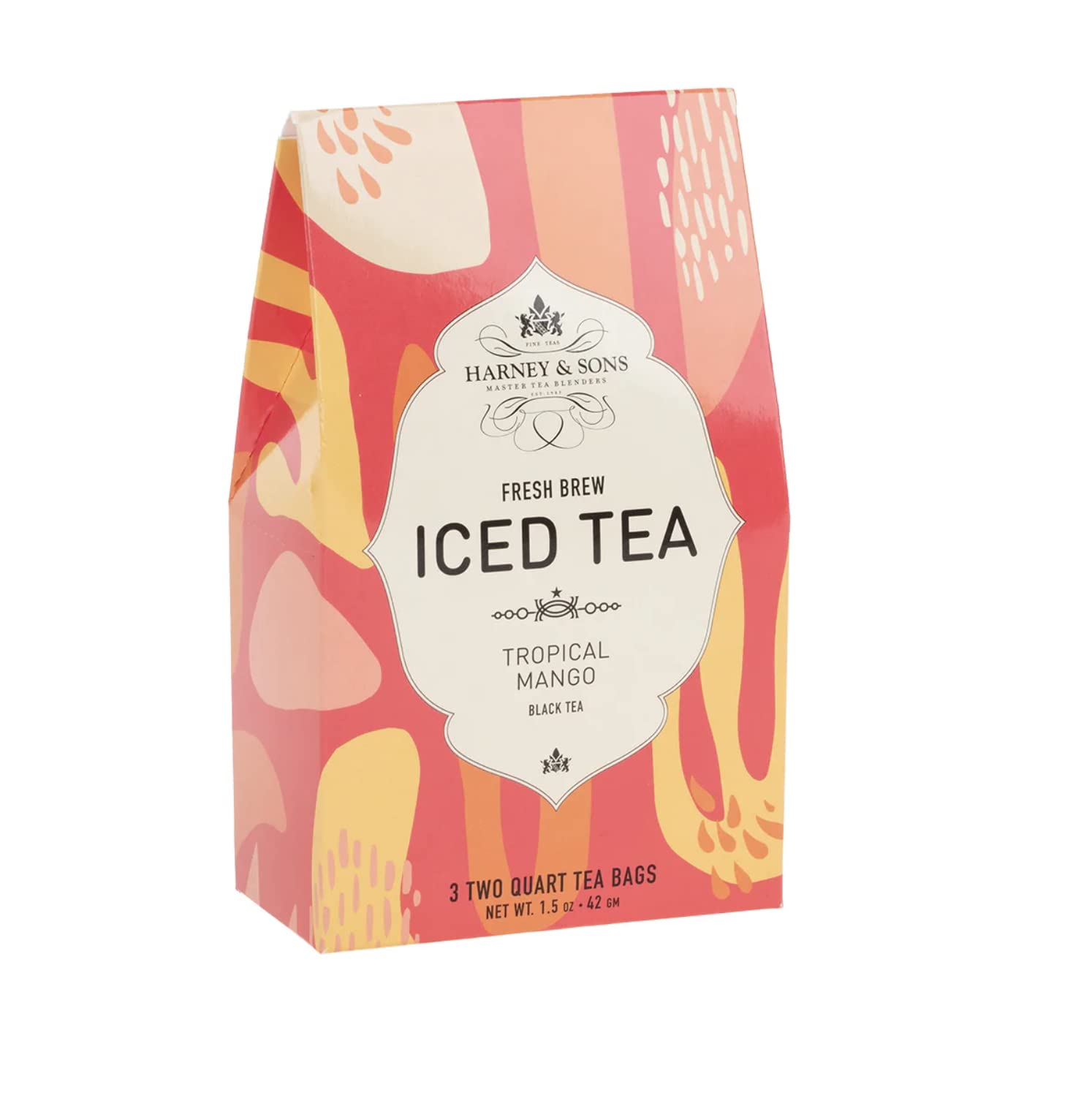 Harney & Sons Fresh Brew Iced Tea, Black Currant Black Tea, 15 Iced Tea Bags, Brews Up to 30 Quarts, Fruity Berry Flavor