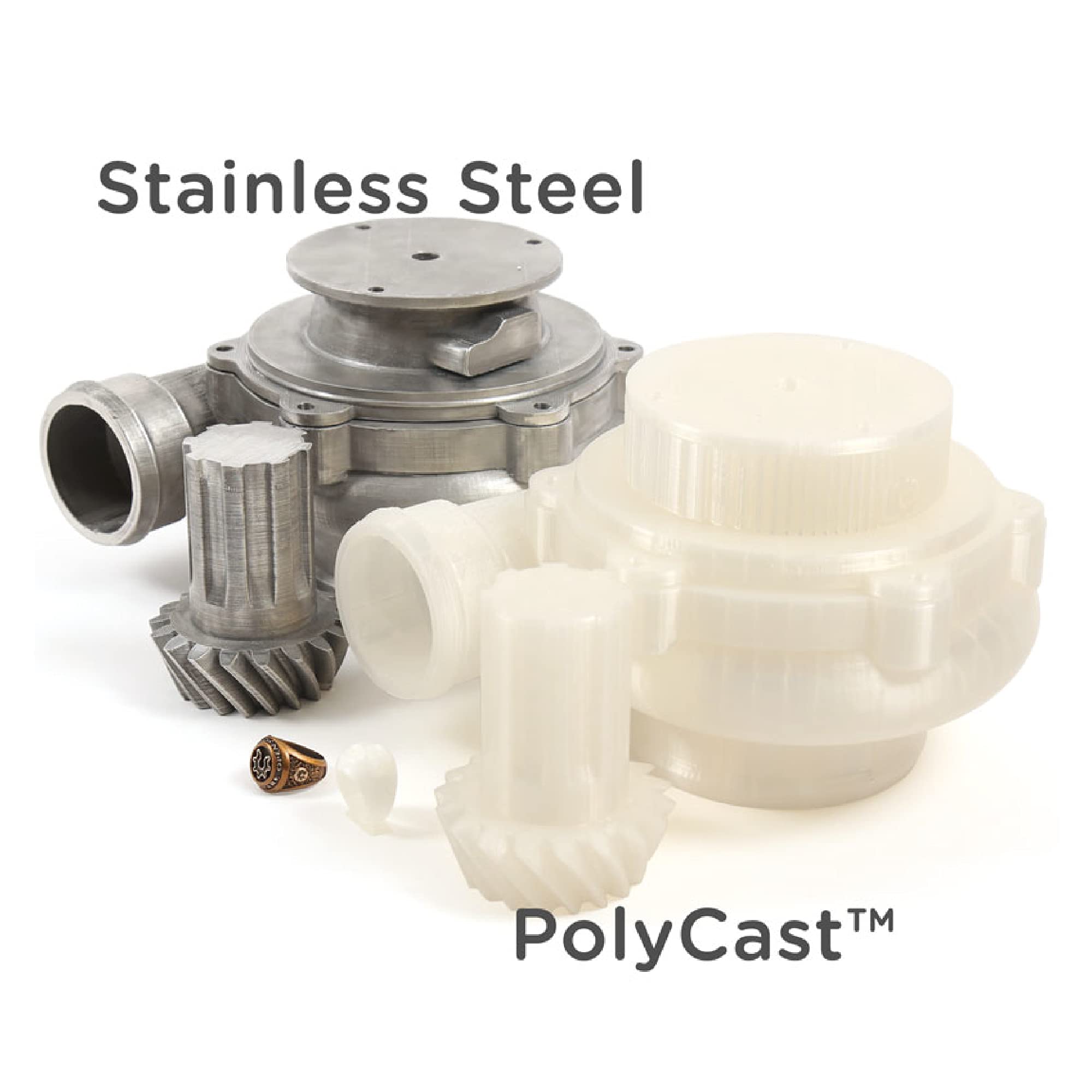 Polymaker PolyCast Filament 1.75mm for Investment Casting 0.75kg, 3D Printing Filament for Lost Wax Investment Casting, Similar to Wax Filament for Metal Casting Plaster Cleanly Burn Out