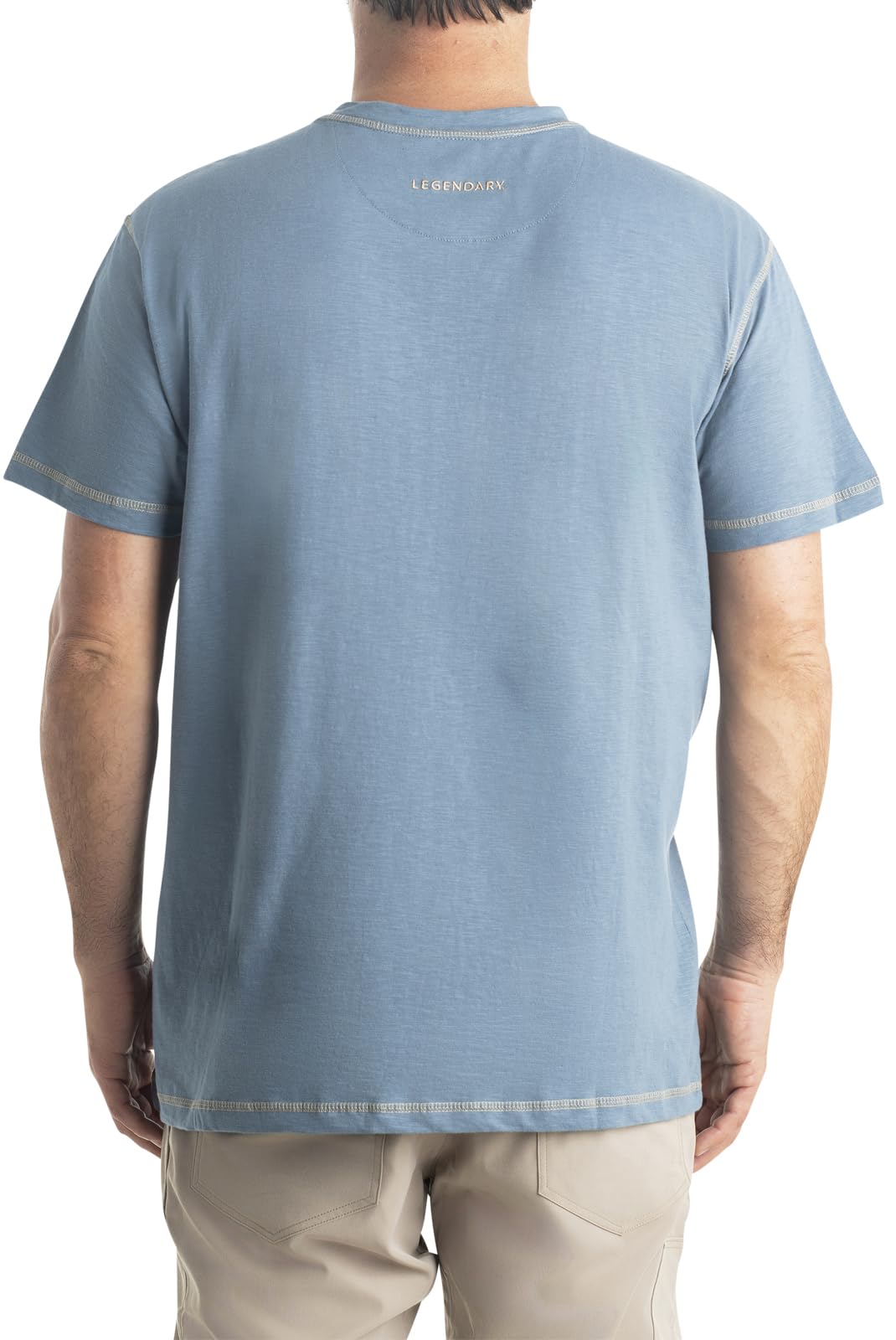 Legendary Whitetails Men's Henley Short Sleeve Casual Fit Shirt