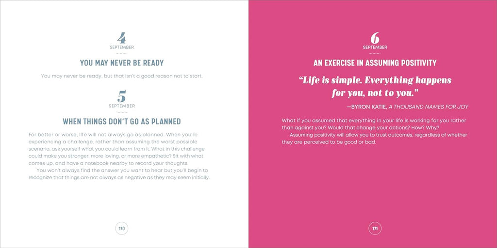 A Year of Positive Thinking: Daily Inspiration, Wisdom, and Courage, A Guide to Transforming Your Mindset (A Year of Daily Reflections)