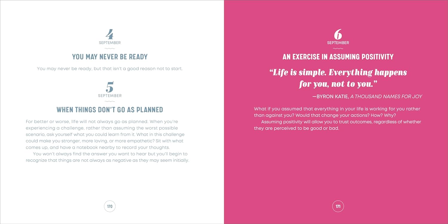 A Year of Positive Thinking: Daily Inspiration, Wisdom, and Courage, A Guide to Transforming Your Mindset (A Year of Daily Reflections)