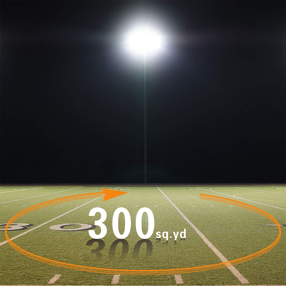 2 Pack 100W LED Flood Light Outdoor, 8000LM Super Bright Security Lights, 550W Equivalent, IP66 Waterproof, 3000K Warm White, Outside Floodlight for Garage, Garden, Lawn and Yard