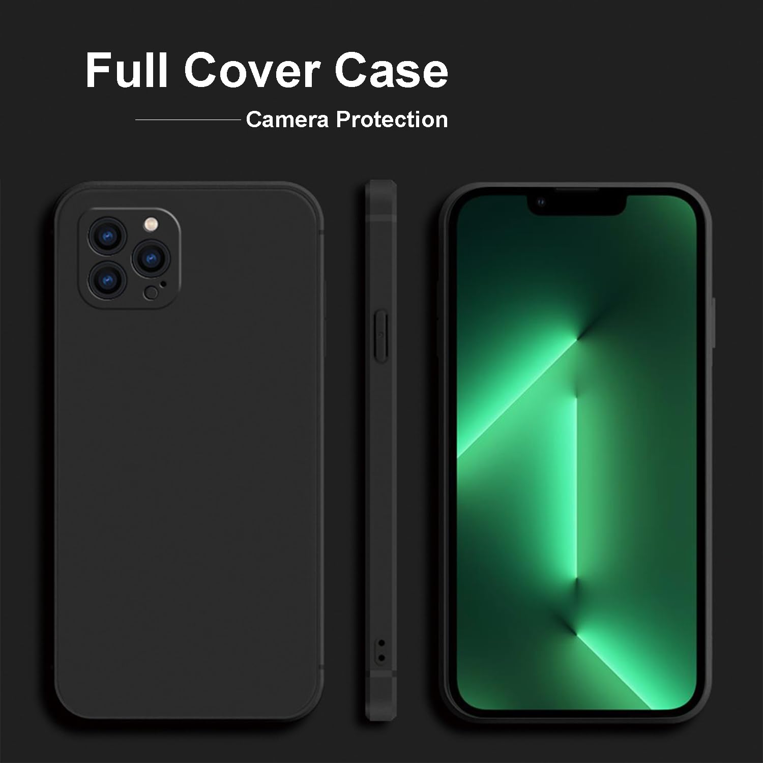 TENOC Phone Case Compatible with iPhone 11, Black Case Anti-Fingerprint Protective Bumper Matte Cover for 6.1 Inch