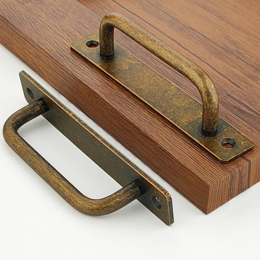 2 Pack 4 1/4 Inch 108 mm Copper Cabinet Handles Aluminum Cabinet Pulls Drawer Pulls