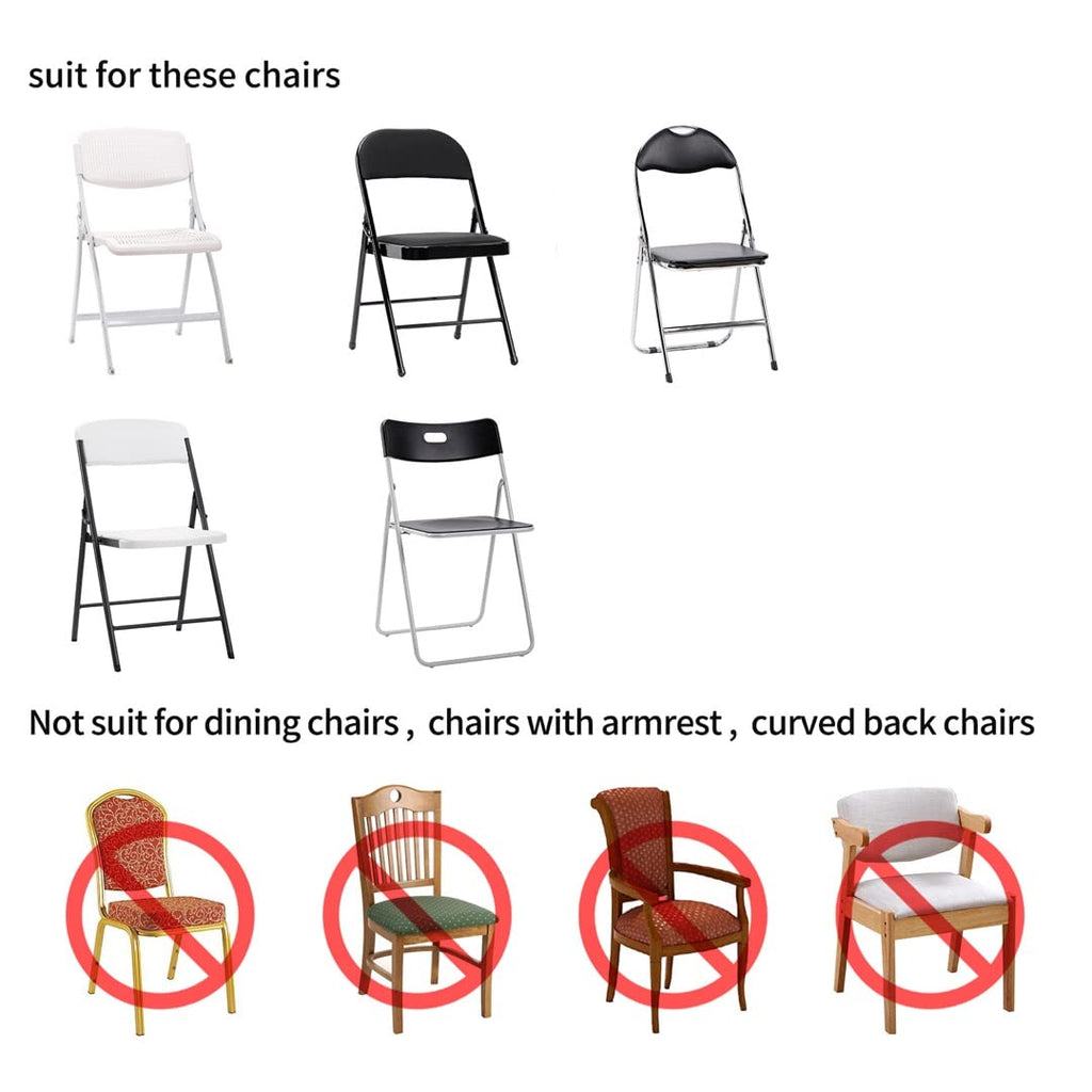 magalo 12 Pack Black Spandex Folding Waterproof Chair Cover, Stretch Chair Cover Protector for Wedding, Party, Dining Banquet and Other Special Events