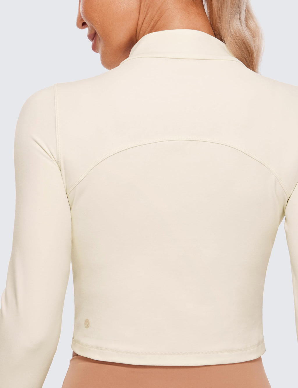 CRZ YOGA Butterluxe Mock Neck Long Sleeve Shirts for Women - Workout Casual Tops Turtleneck Crop Slim Fall Base Layer