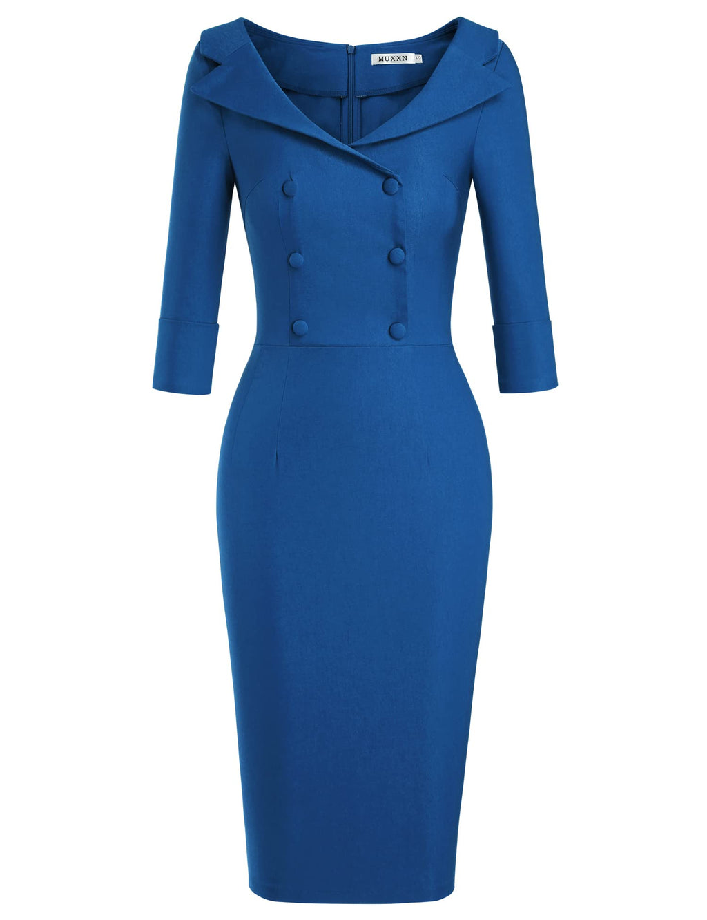 MUXXN Women's Classic Vintage Sweetheart Neckline Cocktail Prom Tea Dress