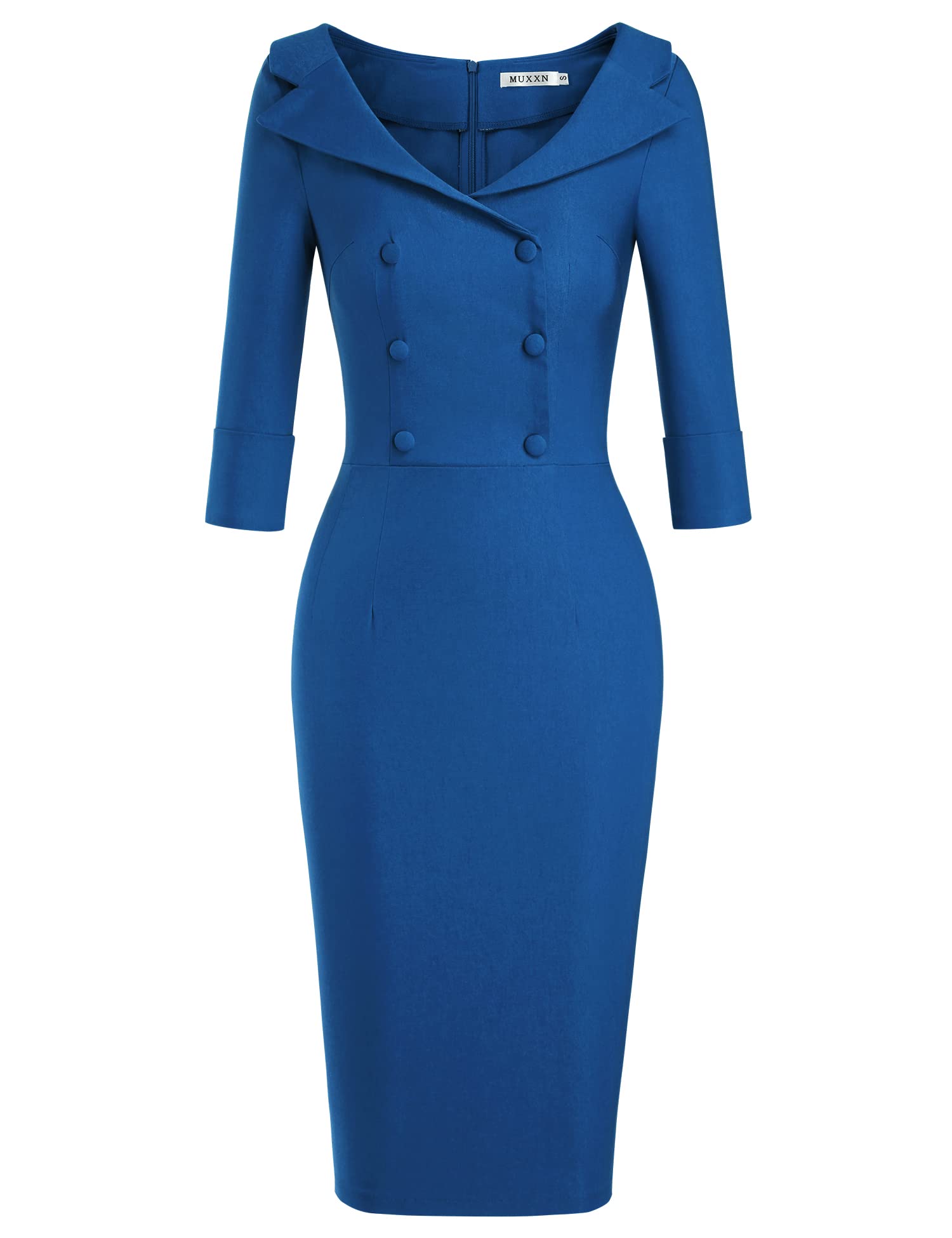 MUXXN Women's Classic Vintage Sweetheart Neckline Cocktail Prom Tea Dress