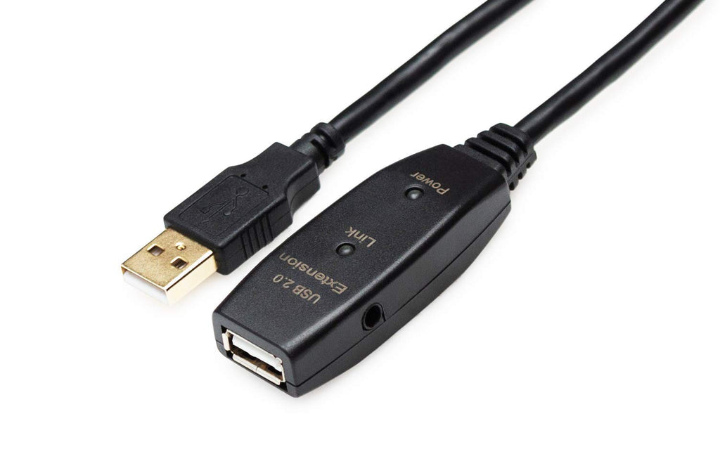 MutecPower 16 Feet Active USB Extension Cable 3.0 Male to Female with A Extension chipset Signal Booster - Active Extension/Repeater Cord 5 Meters / 16 Feet