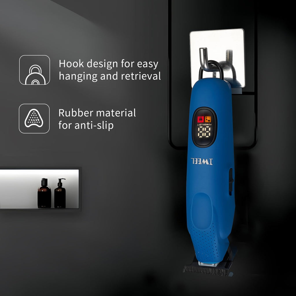 IWEEL Professional Beard Trimmer for Men - Electric Hair Clippers, Zero Gapped T-Blade Edgers, Cordless Rechargeable Mustache Trimmer Grooming Kit for Body
