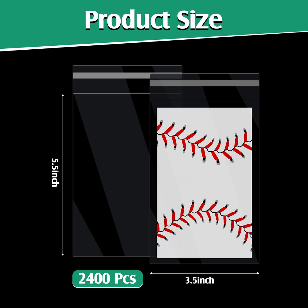 Lewtemi 100 Pcs Graded Card Sleeves Resealable Team Bags for Trading Cards Baseball Sports Slabs Holders Plastic Collectible Slabs Protection,3.5" x 5.5"
