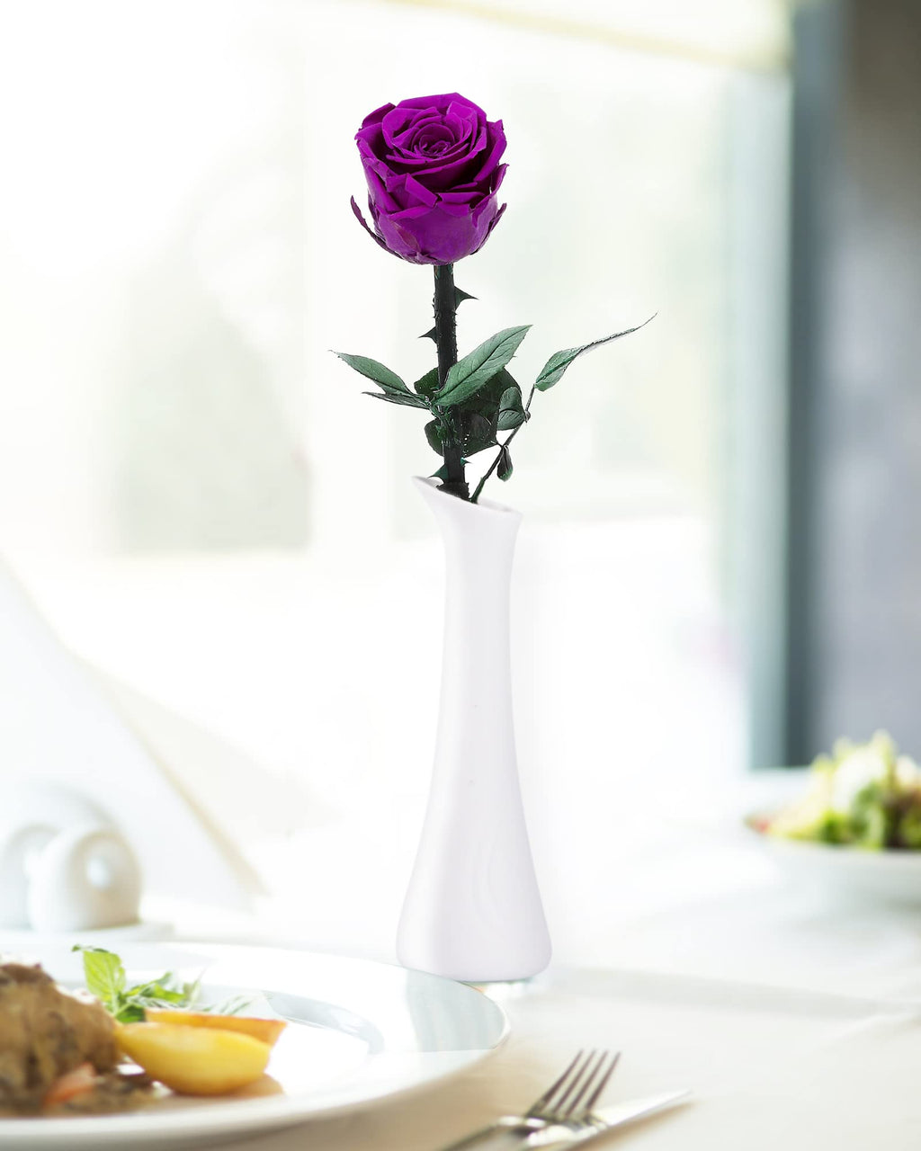 Flowers for Delivery Prime, Preserved Roses Flower Gifts for Women, Real Roses Single Rose Presents for Her, Mom Birthday Gifts from Daughter, Valentines Flowers Red Roses