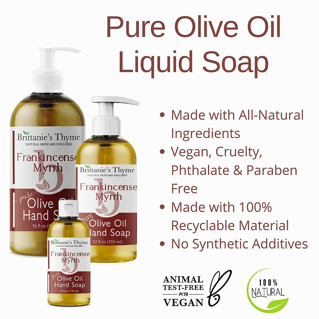 Brittanie’s Pure Castile Liquid Soap Refill, Bergamot Lime, 12 Ounce | Dish Soap, Hair & Body, Home, Gentle and Pure, Made with Natural Luxurious Oils, Vegan & Gluten Free Non-GMO