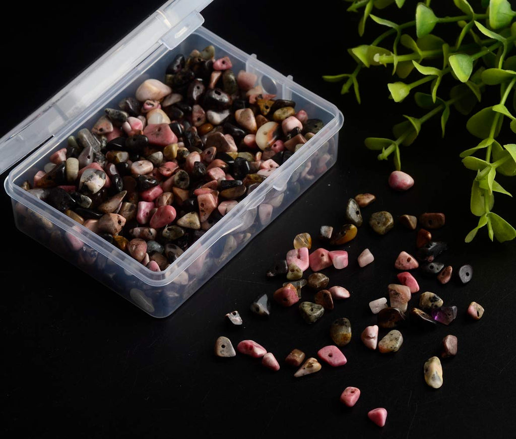 Chip Stone Beads Turquoise 5-8mm About 400 Pieces Irregular Gemstones Healing Crystal Loose Rocks Bead Hole Drilled DIY for Bracelet Jewelry Making Crafting (5-8mm, Turquoise)