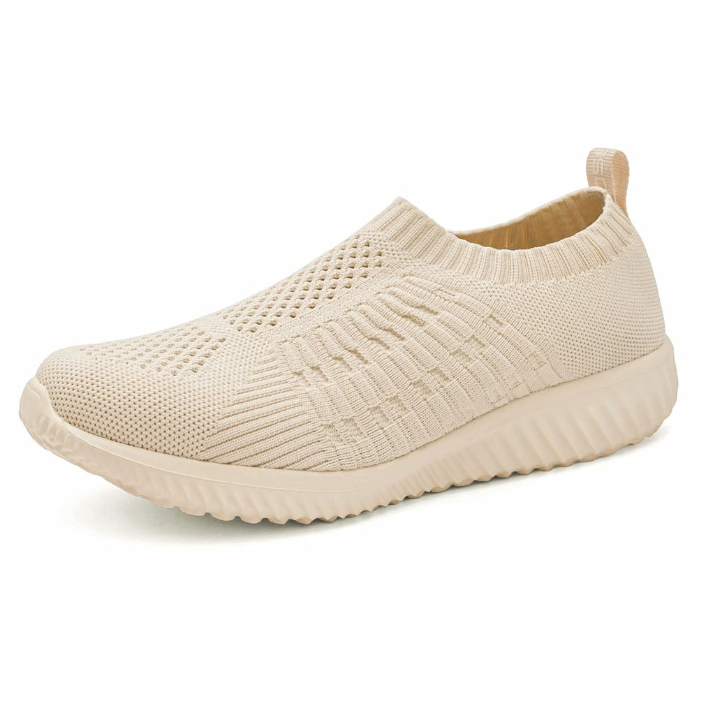 konhill Womens Walking Shoes Slip On Sneakers Breathable Mesh Lightweight Casual Footwear for Daily Commute