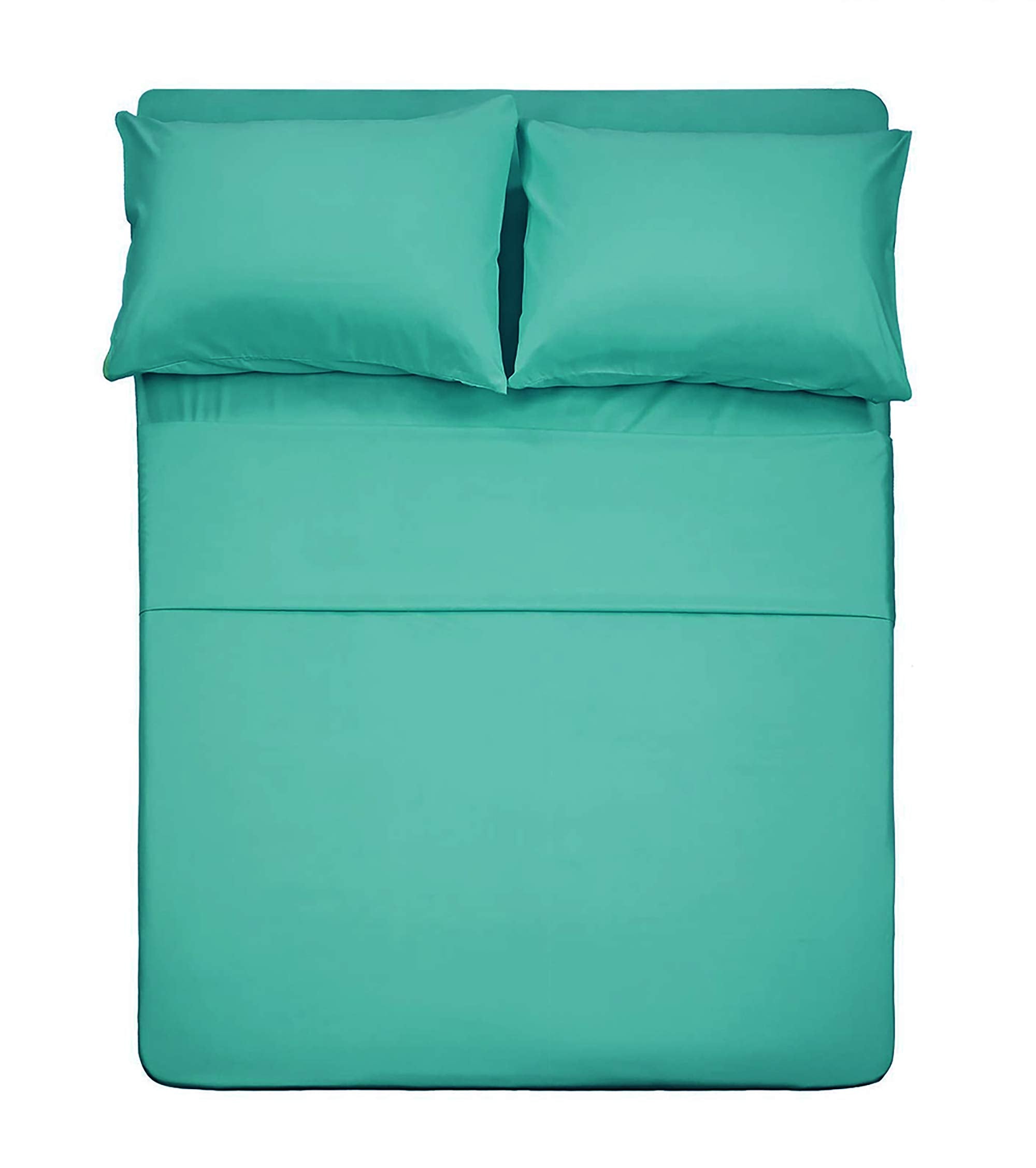 Best Season Bed Sheet Set - 1 Flat Sheet,1 Fitted Sheet and 1 Pillow Cases, Extra Soft Luxury Bedding Set,Deep Pockets,Wrinkle,Fade Resistant - Hypoallergenic- 3 Piece (Twin,Baby Blue)