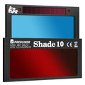 Core Series Gold Shade 9 Auto Darkening Welding Lens 2" x 4 1/4", Slim 0.2" Welding Lens with Cool Blue Puddle View for Pancake & Sugar Scoop Welding Hoods