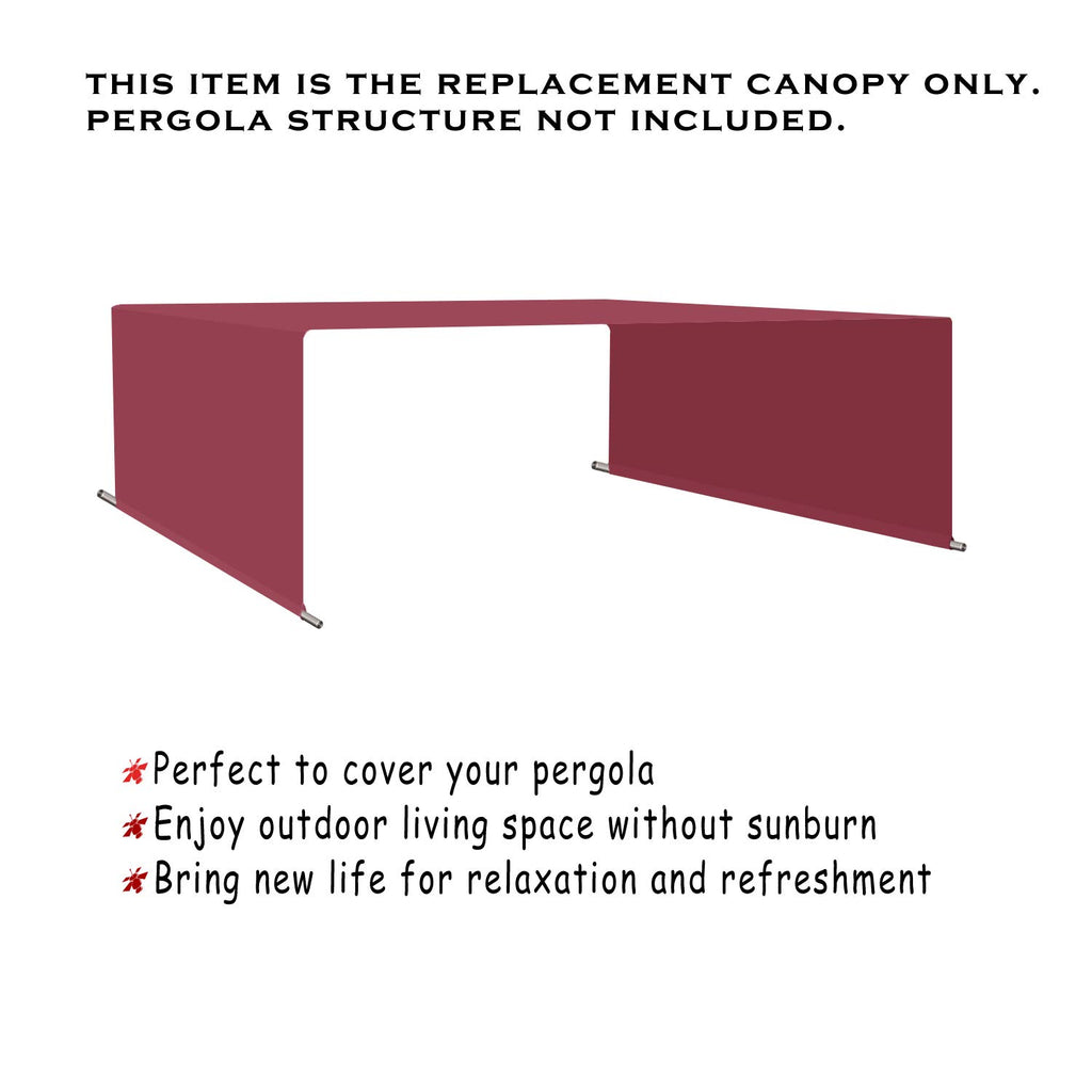 Alion Home Waterproof Pergola Cover - Universal Replacement Canopy (12' L x 8' W, Sand)