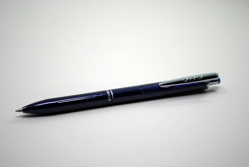 Zebra Pen, SARASA Grand Retractable Gel Pen, Solid Brass Barrel, Fast-Drying Black Ink, 0.7mm Point, Ideal for the Left-Handed, Eliminates Smudging, Gold Brass Barrel, 1-Pack, (45511)
