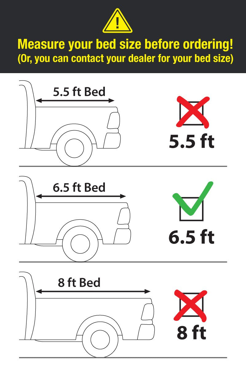 MaxMate Soft Roll-up Truck Bed Tonneau Cover Compatible with 2007-2013 Toyota Tundra | 5.5' (67") Bed | TCT169038