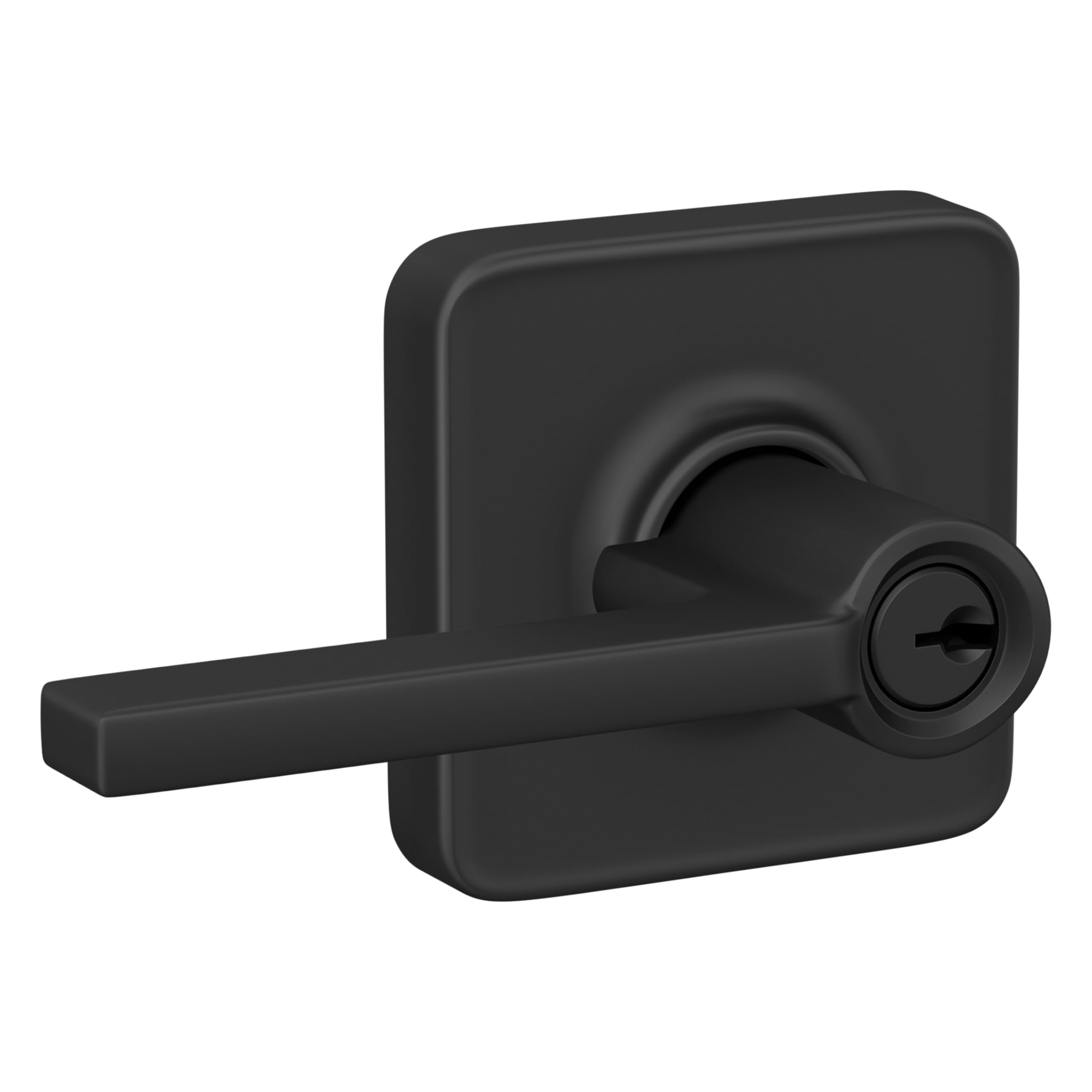 Schlage F10 LAT 716 Latitude Door Lever, Hall & Closet Passage Lock, Aged Bronze