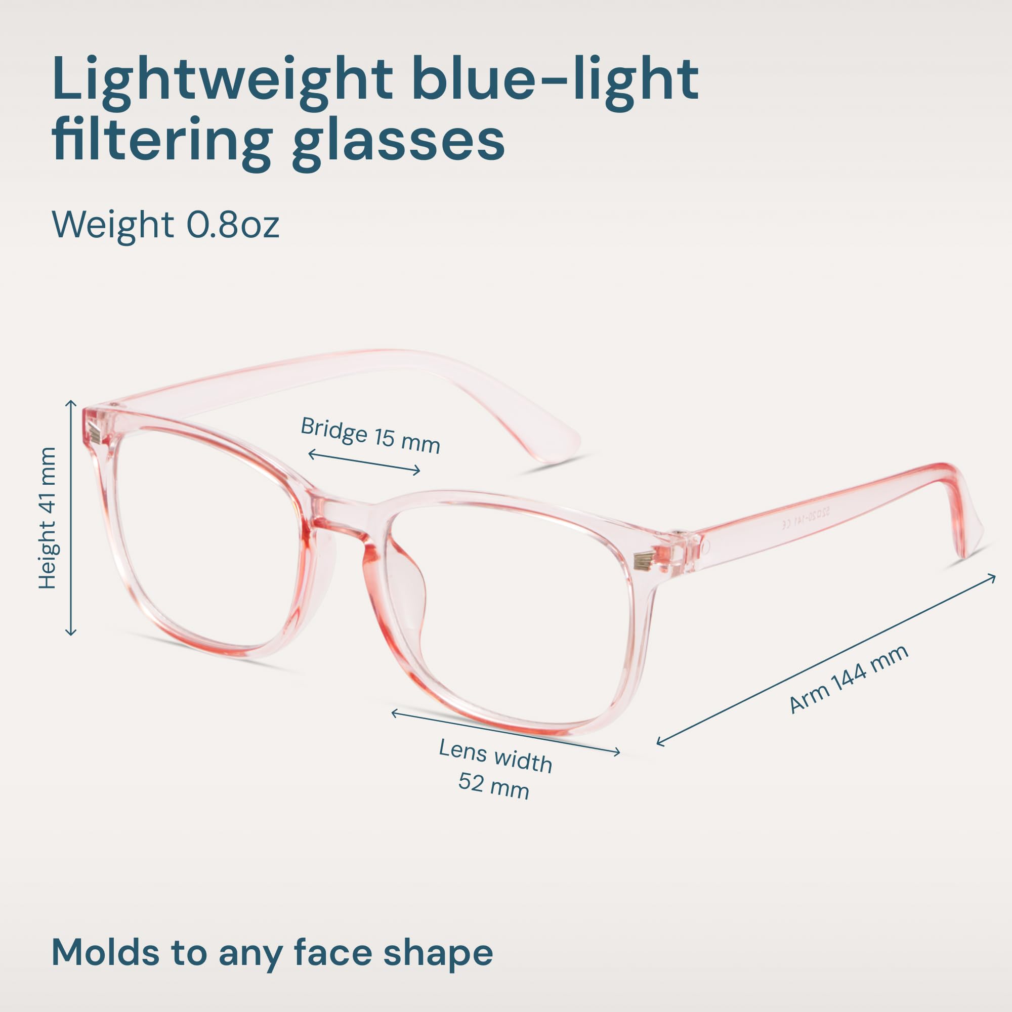 Gaoye Transparent, Clear Blue Light Glasses for Computer & Gaming - Anti UV Ray Lenses, Scratch-Resistant & Comfort Fit