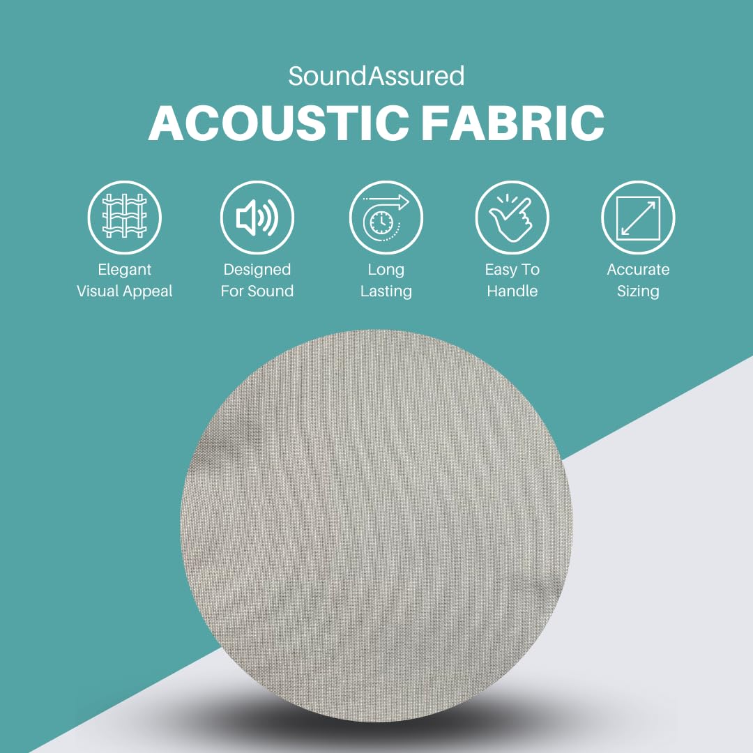 SoundAssured Acoustical Fabric - Precut Pieces 59x36 - Acoustically Transparent Fabric for Making Acoustic Panels - DIY Sound Panel Acoustic Fabric (50s Pink)