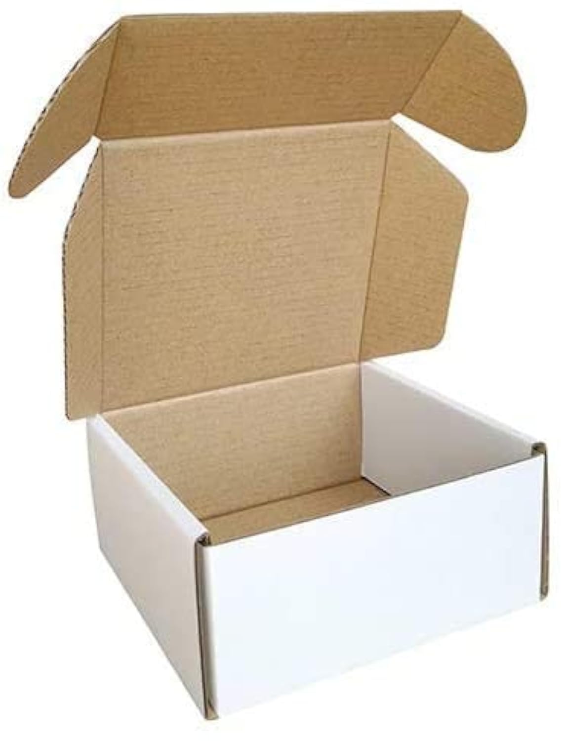 4x4x1'' Small Shipping Boxes 25 Pack, Corrugated Cardboard Mailers for Business, Black (CM441B25)