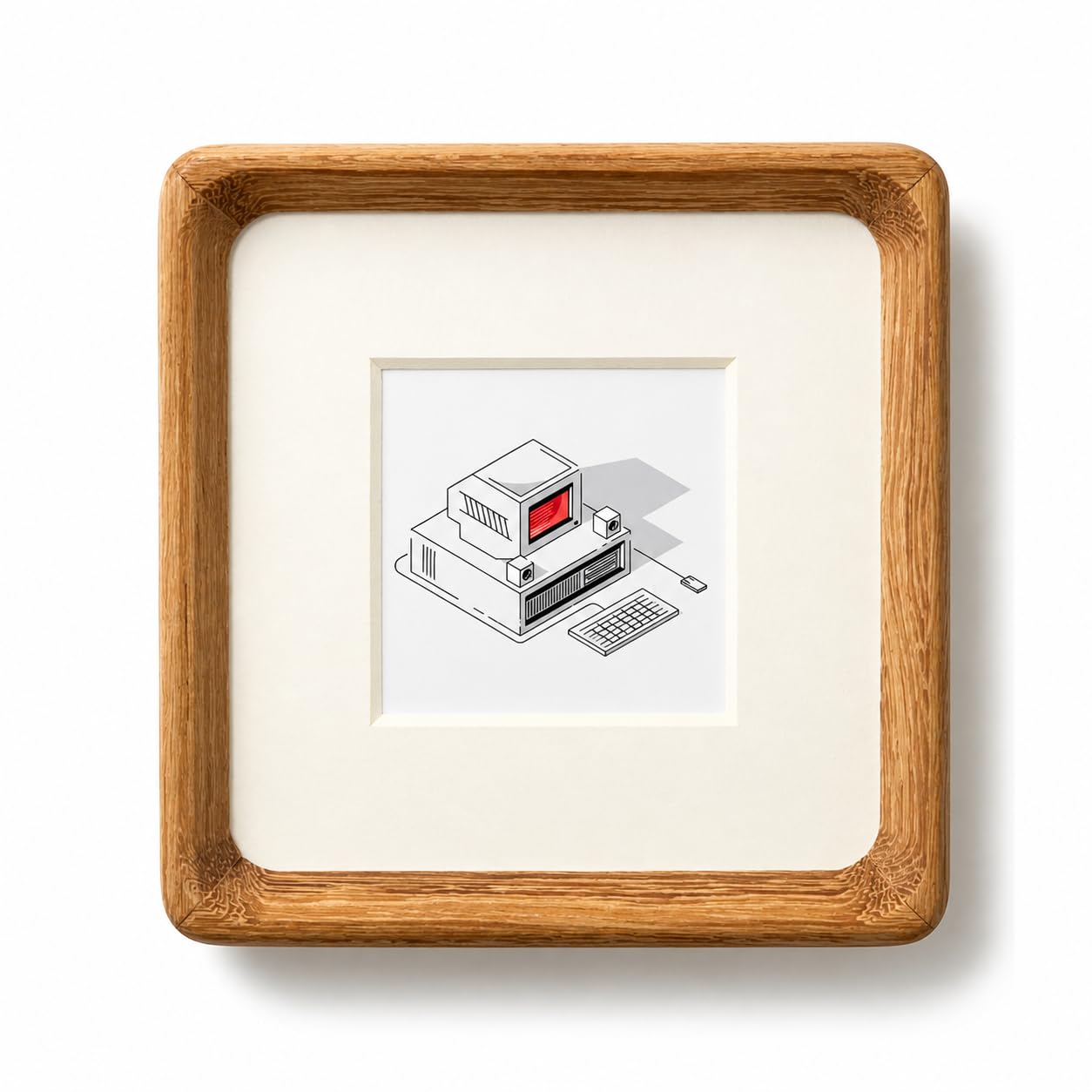 Mini Wood Picture Frame,Small Picture Frames 2x3 with Tiny Mat | Cute Polaroid Picture Frame,Teak Solid Natural Wood Tiny Photo Frame, Tabletop and Wall Mounting