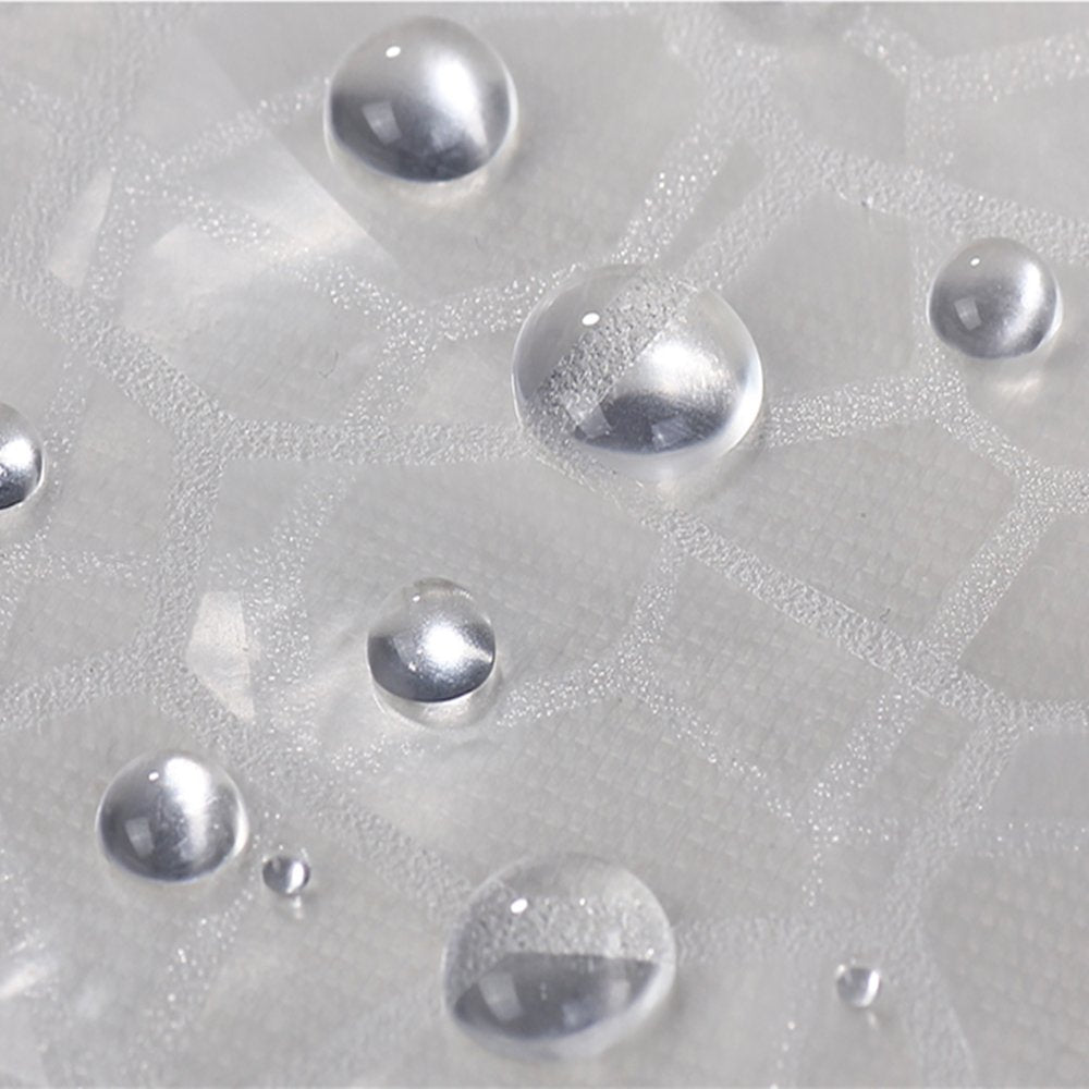AooHome Eva Small 36x72 Inches Shower Liner, See Through Clear 8 Gauge Bathroom Curtain with Hooks, Bottom Magnets, Water Repellent, Heavy Duty, Rust Proof Grommets
