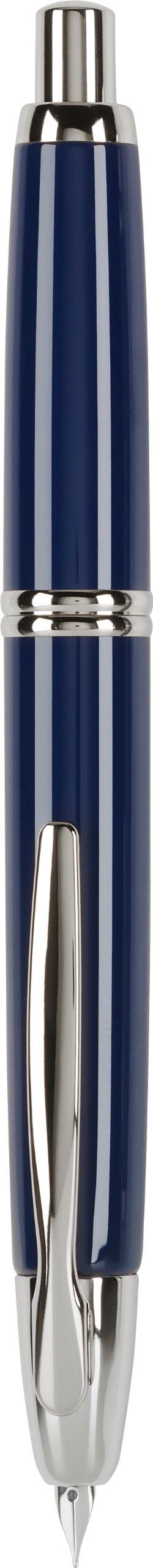 PILOT Vanishing Point Collection Refillable & Retractable Fountain Pen, Black Carbonesque Barrel with Rhodium Accents, Blue Ink, Medium Nib (60246)