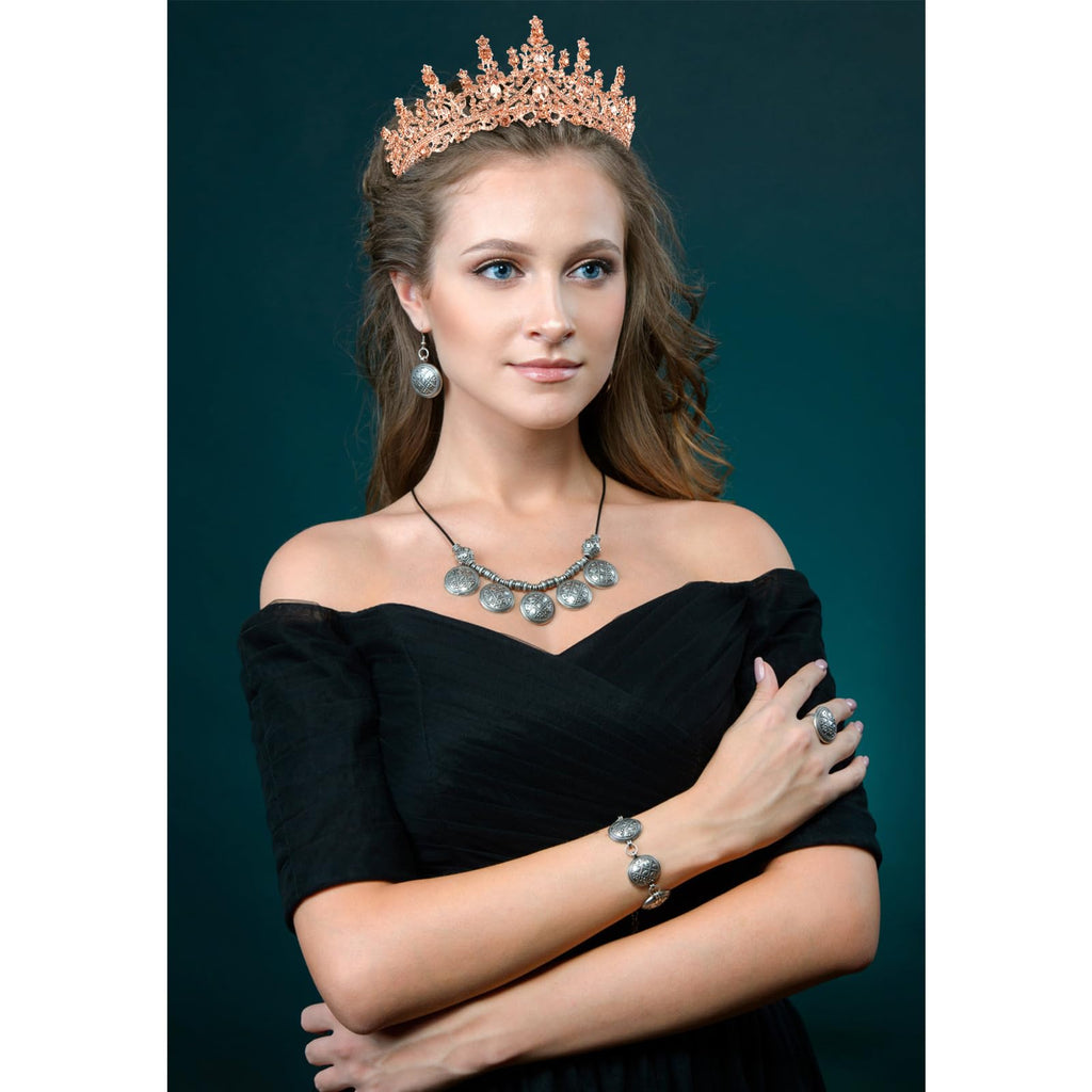 VELSCRUN AB Silver Crystal Birthday Queen Tiara Crowns for Women Girls Birthday Queen Headband Sash Elegant Princess Crown with Combs Hair Accessories Happy Birth Party Decorations Mom Gift