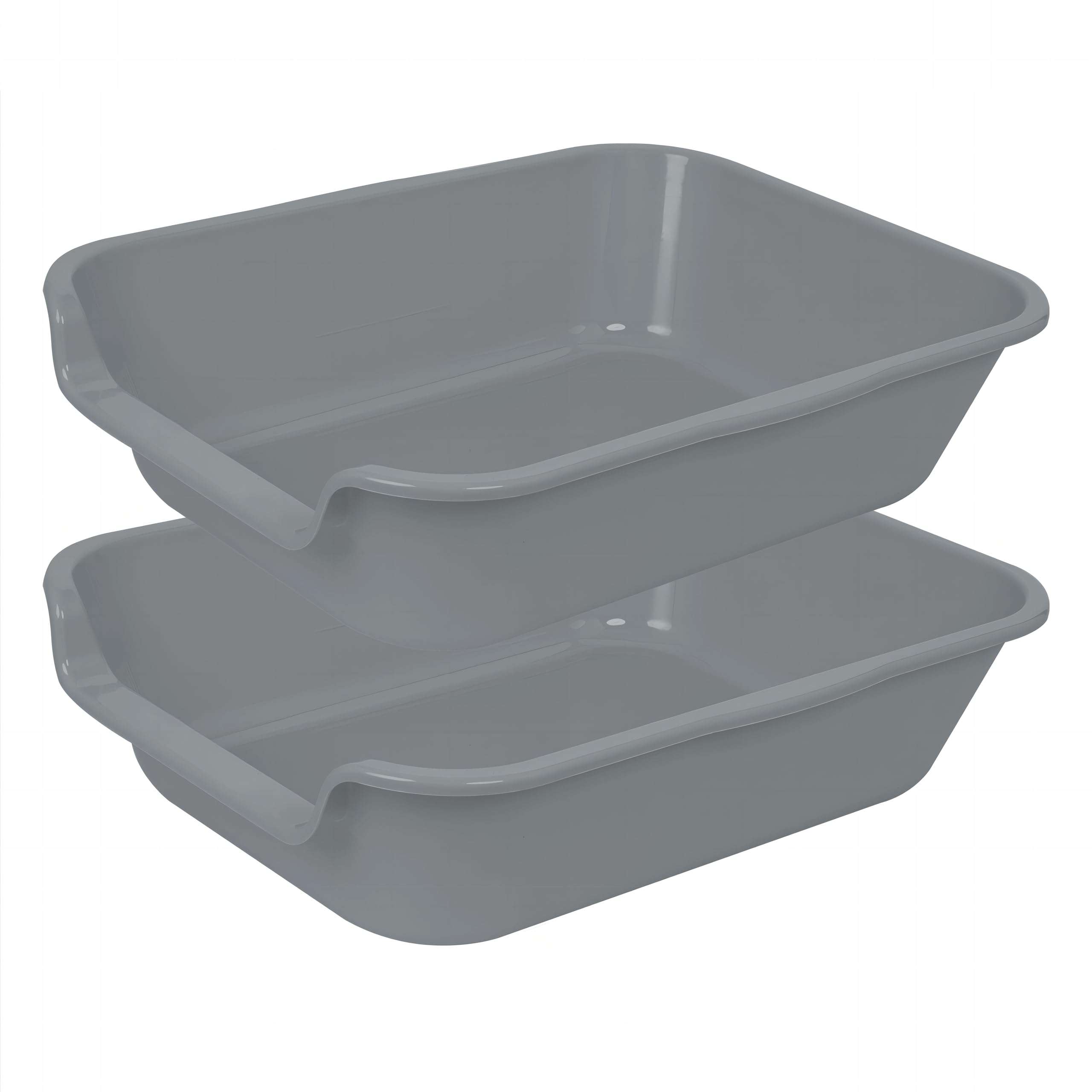 1 Pack of Extra Large Cat Litter Box (ABS Material), Low Entry Senior Litter Pen for Geriatric Kitty Big Cats, Jumbo Pet Safe Litter Boxes Tray for Pets Potty (Beach Sand, 20" L x 15.5" W)