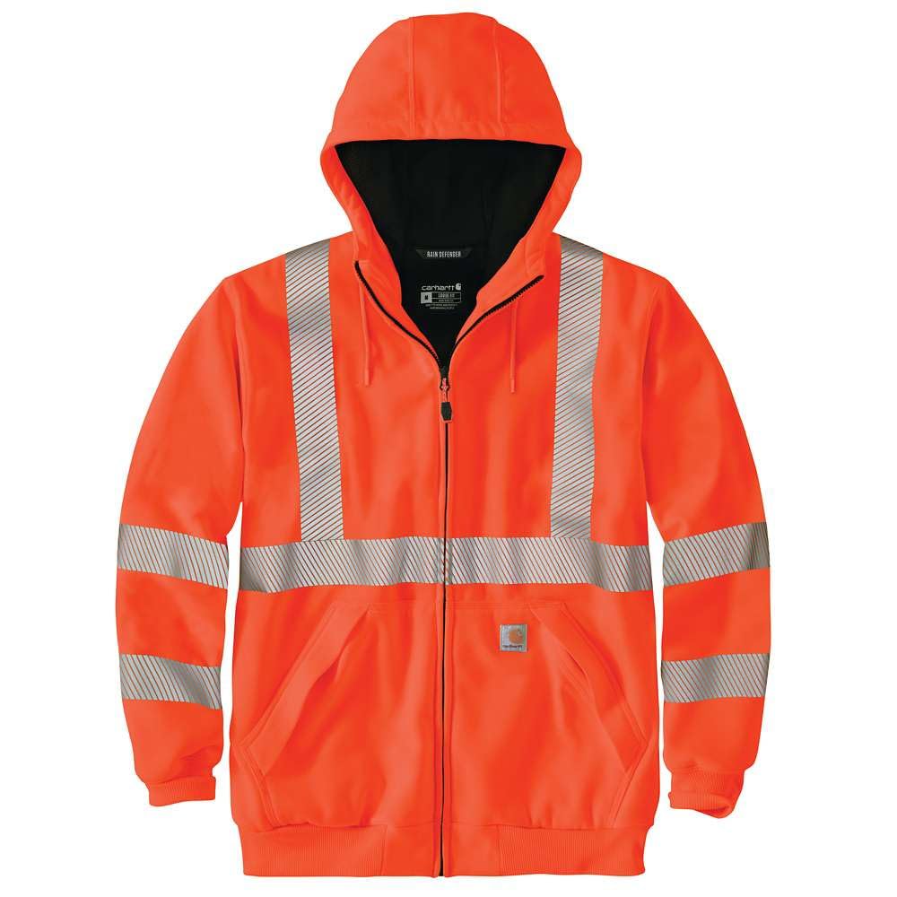 Carhartt Men's HV Thermal- Lined Full Zip Class 3 Sweatshirt