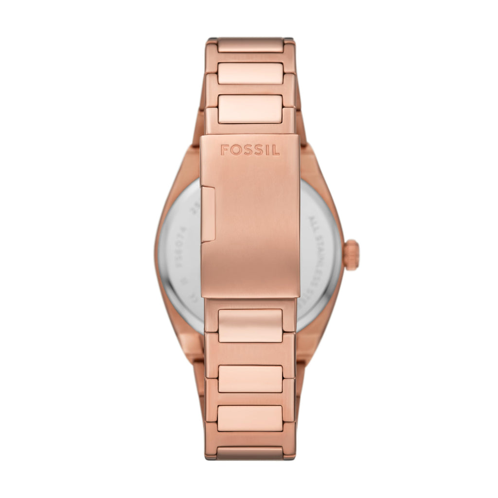 Fossil Men's Everett Quartz Stainless Steel Watch, Three-Hand Watch for Men