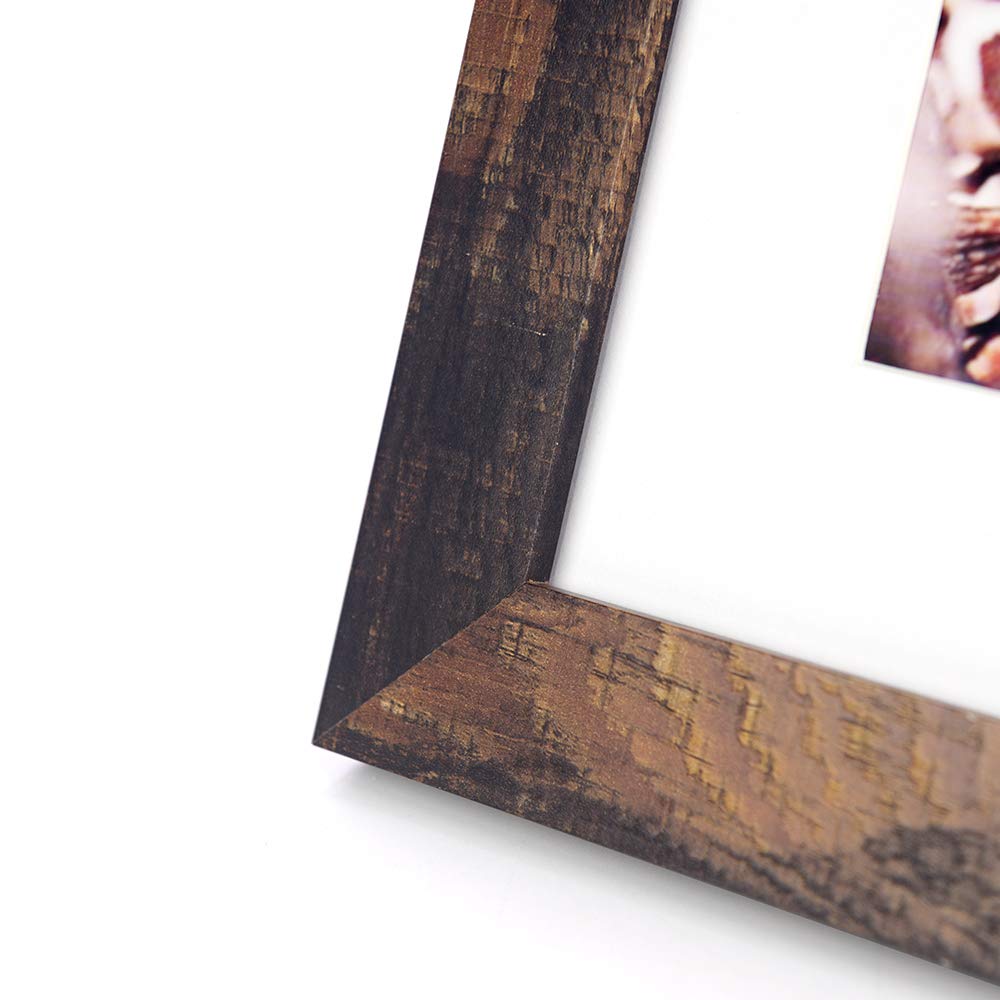 5x7 Picture Frame Gold, Display 5x7 without Mat or 4x6 with Mat, Wall Gallery Photo Frames