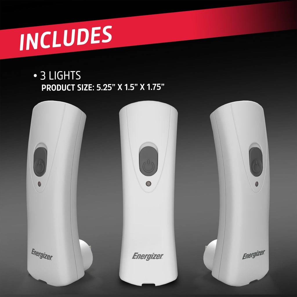 Energizer Auto-On LED Flashlights Rechargeable for Home Power Failure, Plug in LED Flashlight for Power Outage, Night Light, Hurricane Preparedness