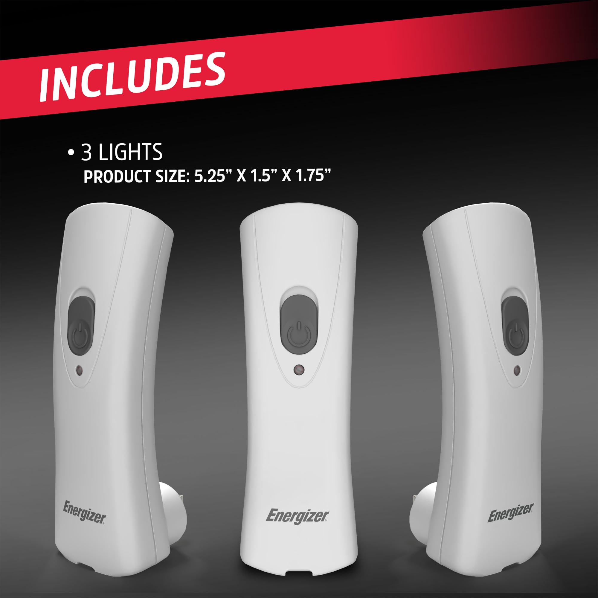 Energizer Auto-On LED Flashlights Rechargeable for Home Power Failure, Plug in LED Flashlight for Power Outage, Night Light, Hurricane Preparedness