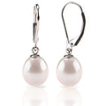 PAVOI Handpicked AAA+ Quality Freshwater Cultured Pearl Earrings Leverback Dangle Stud Pearl Earrings