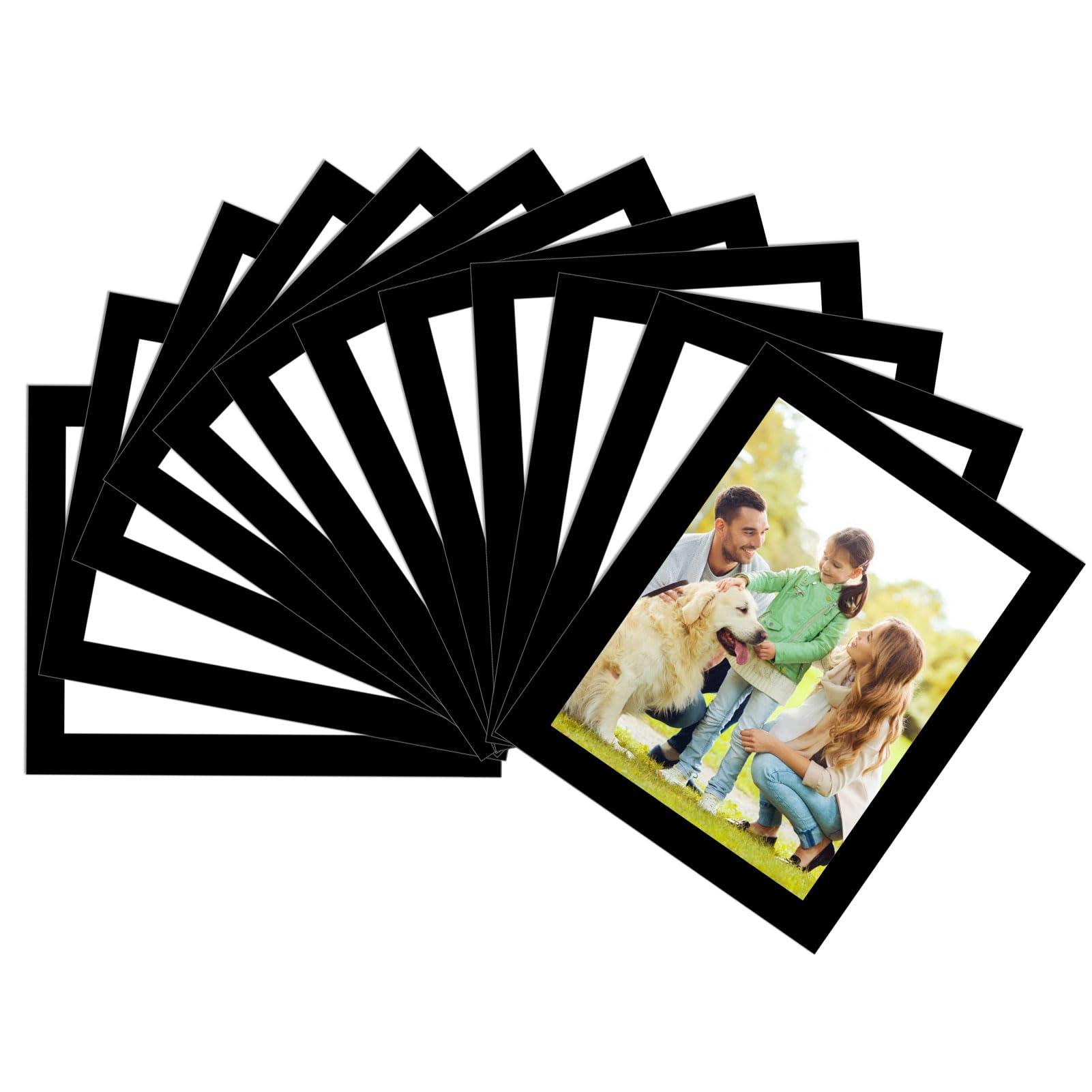 STTMGN Magnetic Picture Frames with Black Border(2.5"X3.5",12 Pack),Mini Wallet Size Magnet Photo Sleeves Pockets/Holder,Decorations for Home/Office/School/Classroom/Party