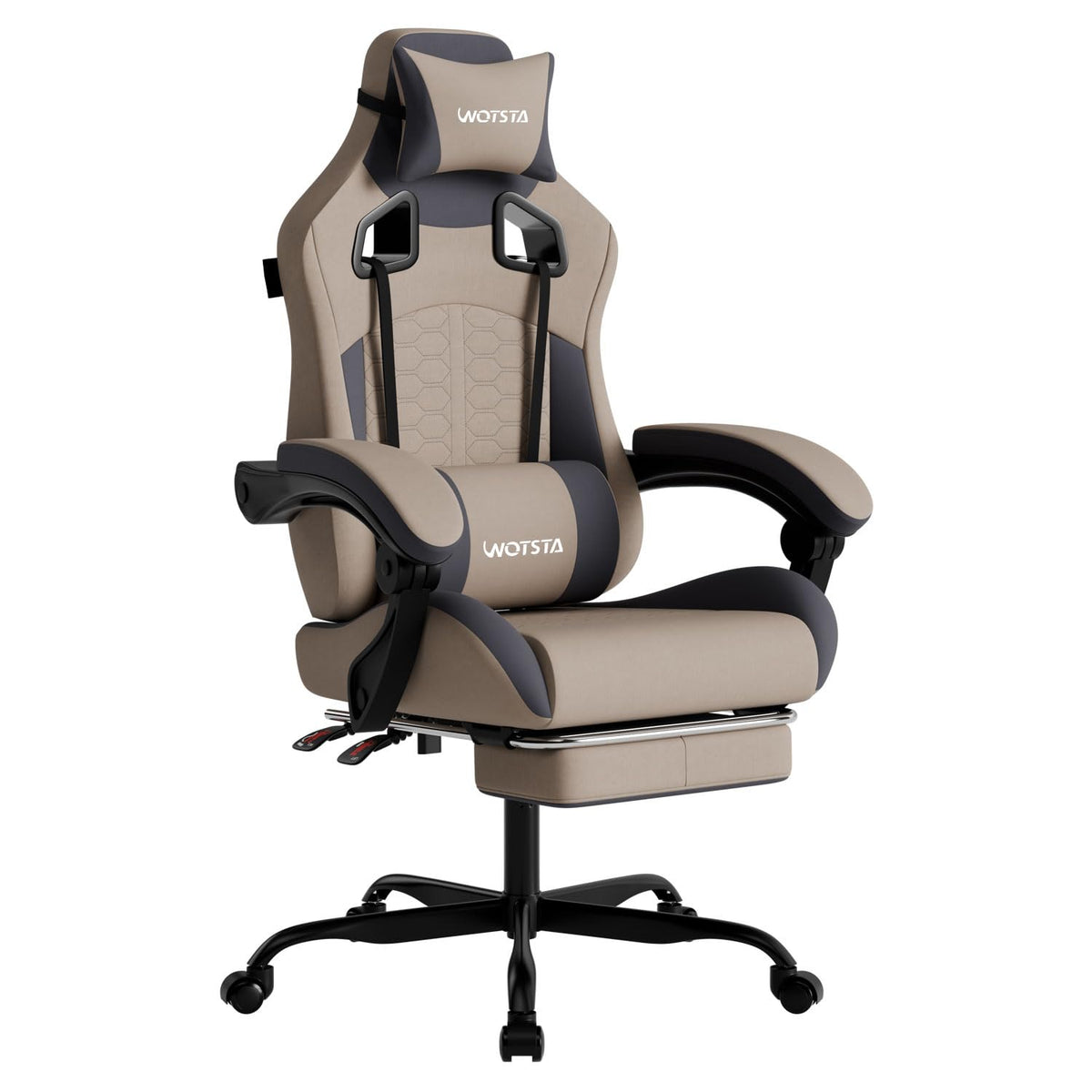 Gaming Chair with Footrest,High Back with Massage Reclining Computer Chair， Big and Tall Racing Gaming Chair Ergonomic Game Chair for Adults PVC Leather (Red)