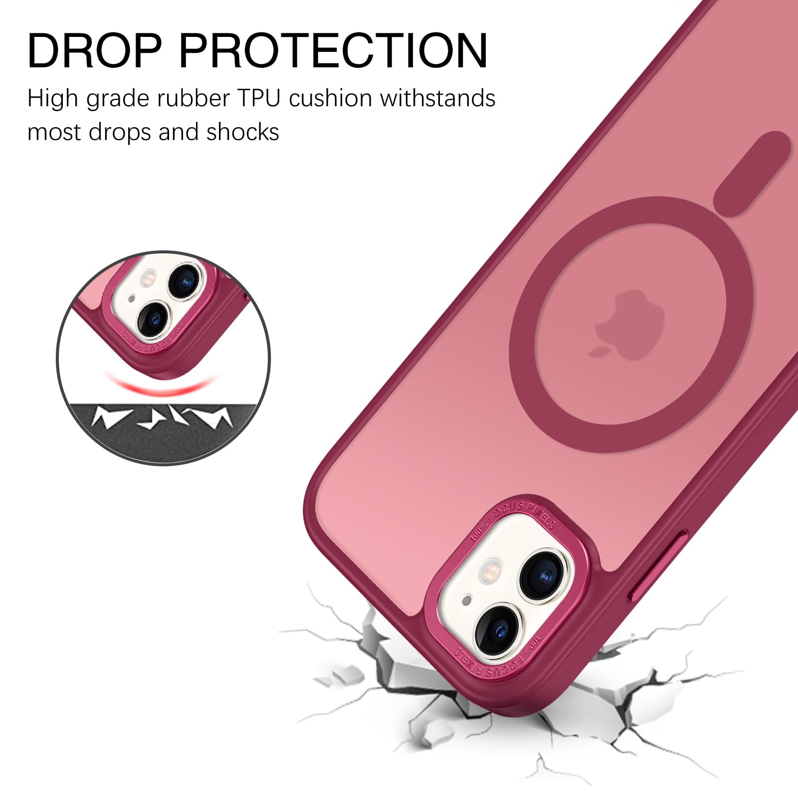 BENTOBEN for iPhone 11 Phone Case, Phone case for iPhone 11 Magnetic Case [Compatible with Mag Safe] Translucent Matte Slim Shockproof Anti-Fingerprint Protective Cover for iPhone 11 6.1’’ Black