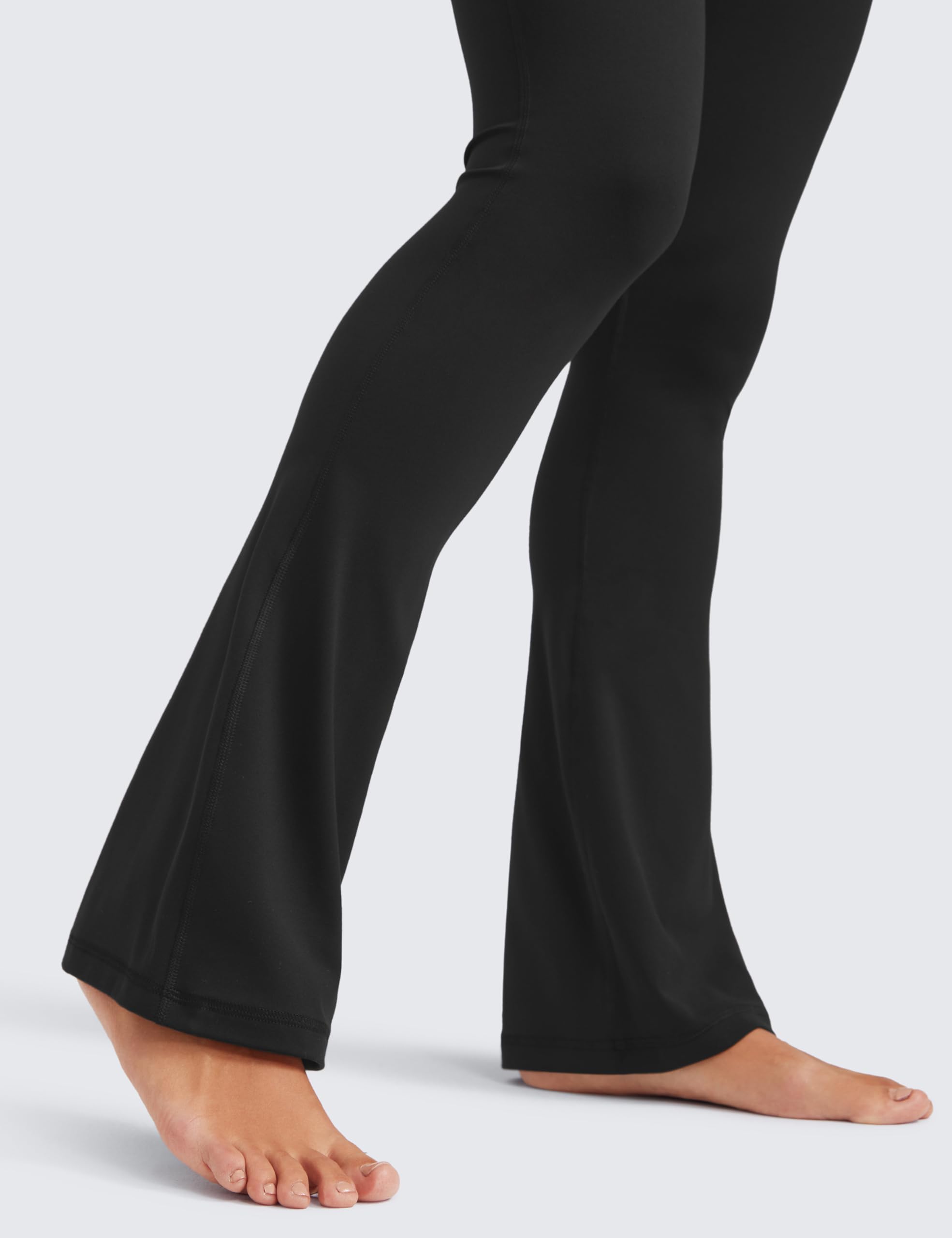 CRZ YOGA Butterluxe Mini Flared Leggings 30"/31.5"/33'' - High Waist Bootcut Casual Lounge Women Yoga Pants with Pocket