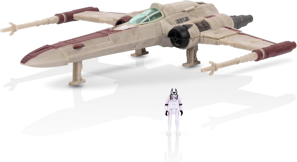 Star Wars Micro Galaxy Squadron Republic Attack Force Bundle Set - Deluxe Battle Pack with Five Vehicles Nine 1-Inch Micro Figure Accessories