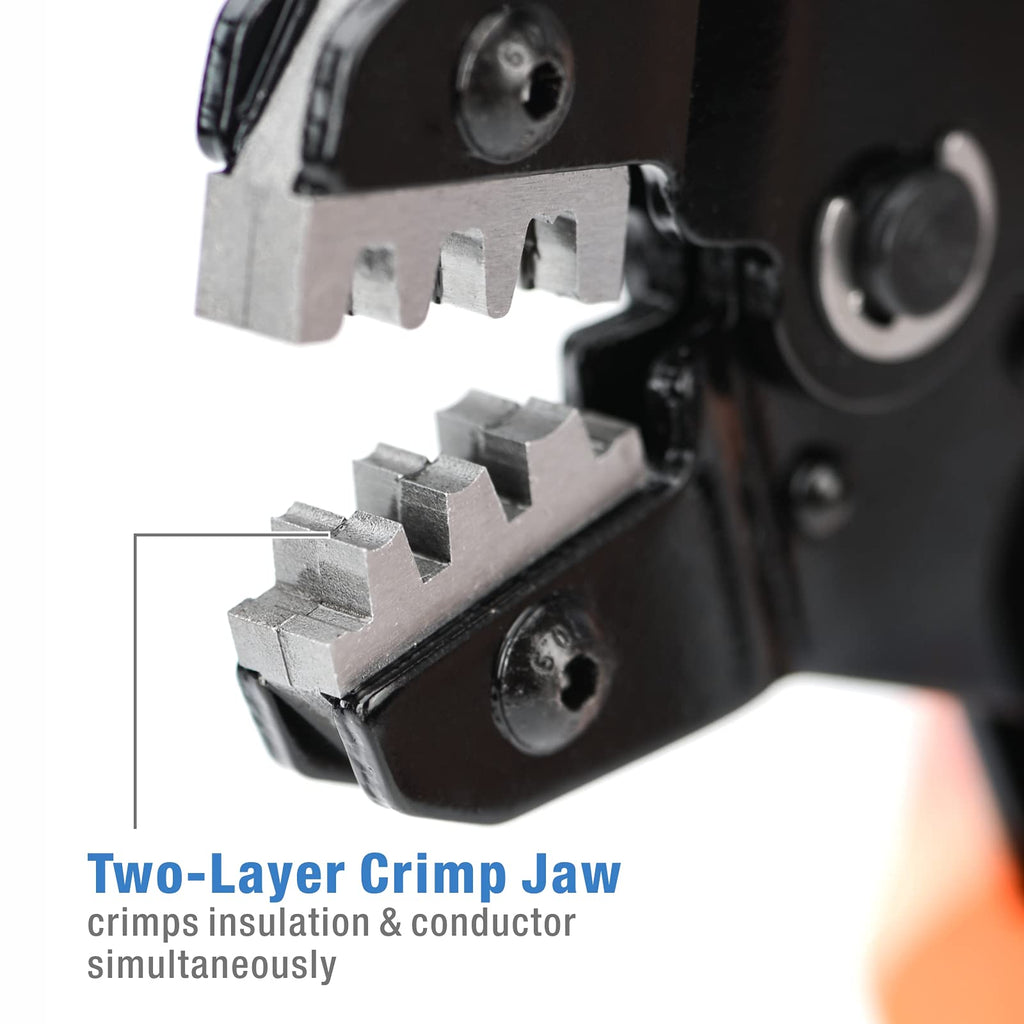 iCrimp IWS4 Solar PV Connector Crimping Tools for AWG14-10 (2.5/4/6mm²) Solar Panel PV Cable with Wire EDM Die