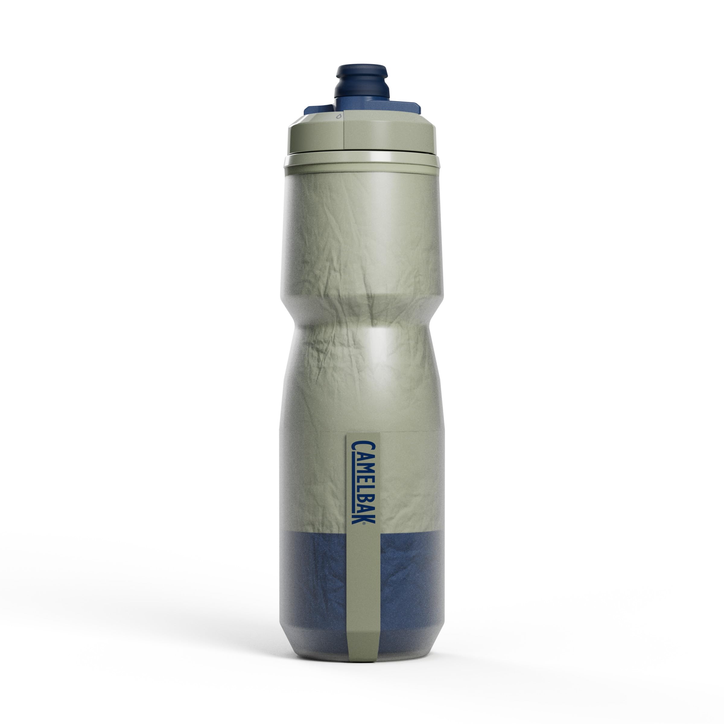CamelBak Podium Chill Insulated Bike Squeeze Water Bottle, Cold Retention for Cycling, 24oz, Reflective Ghost