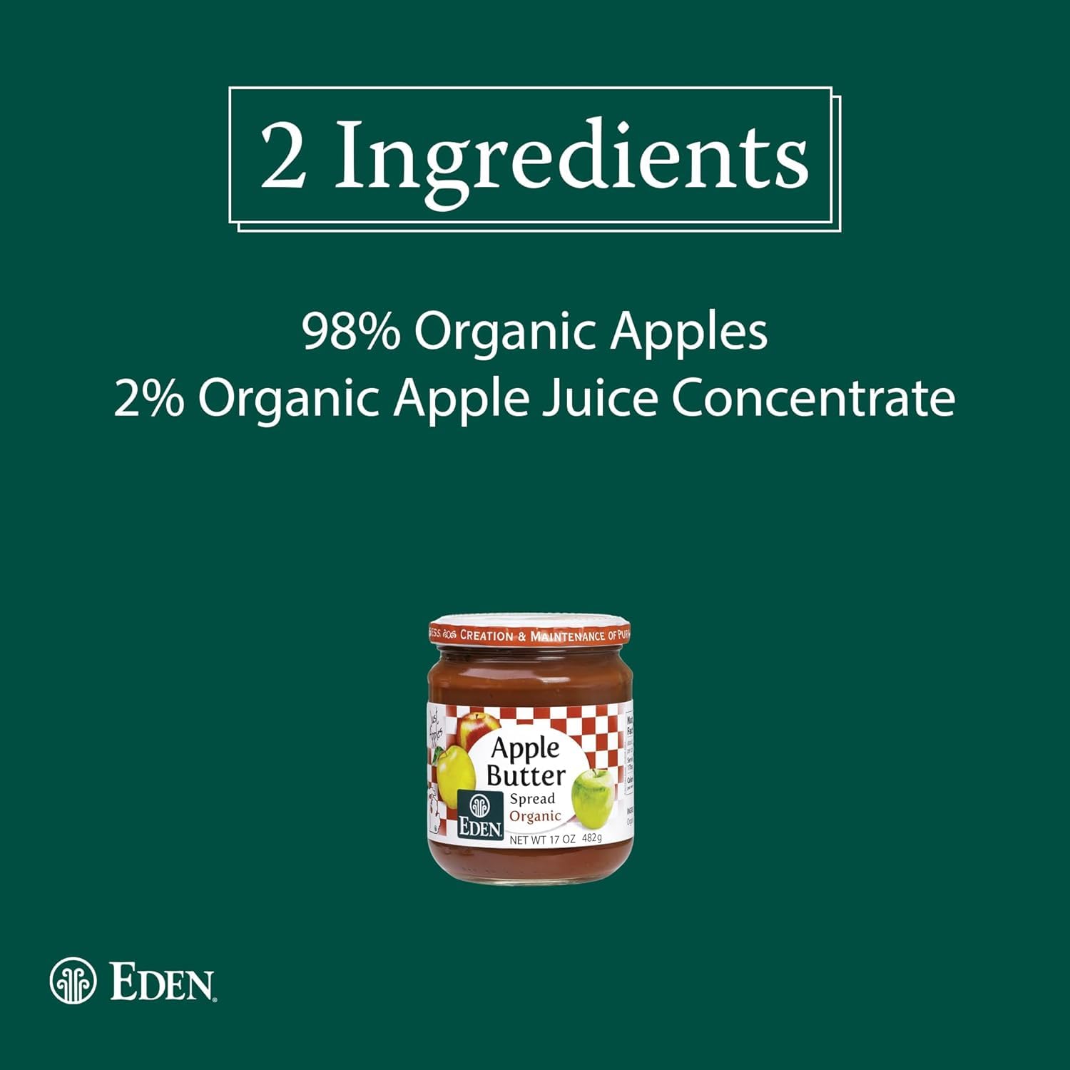 Eden Foods Organic Apple Butter, 17 OZ