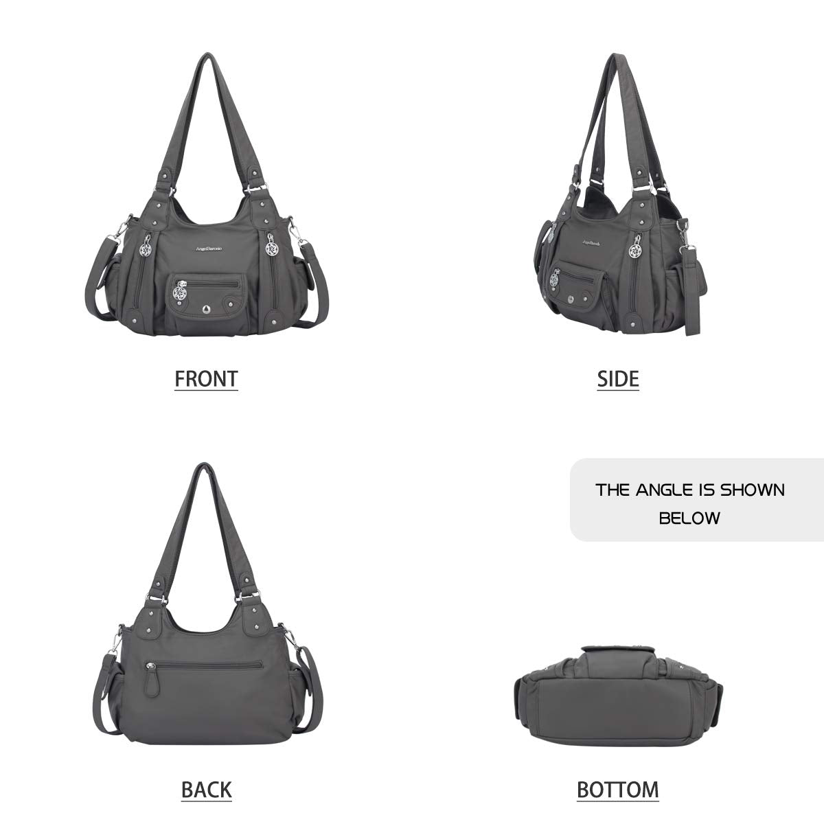Angel Barcelo Purses for Women Soft PU Leather Shoulder Bag Crossbody Purse and Handbags