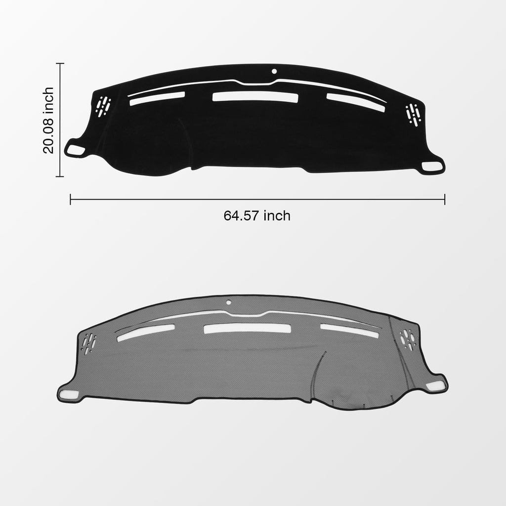 KUST Black Dash Cover for Ford Ranger 1995-2011/Ford Explorer 1995-2001/Mazda B2300 B2500 B3000 B4000 1995-2008/Mercury Mountaineer 1997-2001 Polyester Dashboard Cover Accessories for Ranger