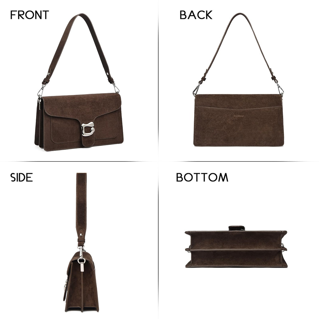 Travistar Crossbody Bags for Women Trendy - Small Cross Body Purse Shoulder Bag Leather Handbags Evening Clutch with 2 Straps | 2 detachable straps